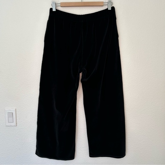 Nili Lotan Daphne Velour Wide Leg Sweatpant black medium - Picture 8 of 13